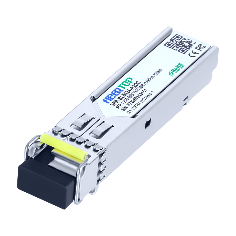 وحدة الإرسال والاستقبال أحادية LC DOM 1.25G BIDI SFP 1550nm Tx / 1490nm Rx 120km