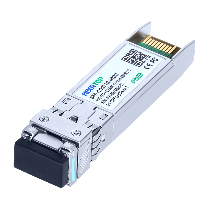 Arista Networks® SFP-10G-CW-1270-10 متوافق مع 10GBase-CWDM SFP + جهاز الإرسال والاستقبال SMF 1270nm 40km LC DOM
