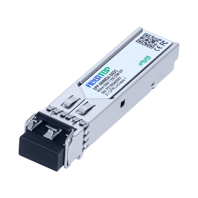 HW® SFP-1.25G-SX متوافق مع 1000Base-SX SFP جهاز الإرسال والاستقبال MMF 850nm 550m LC DOM