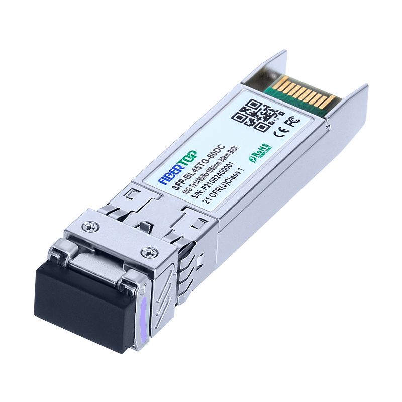 MikroTik® S + 45LC80D متوافق مع 10G BIDI 80km SFP + جهاز الإرسال والاستقبال SMF 1490nm Tx / 1550nm Rx Single LC DOM