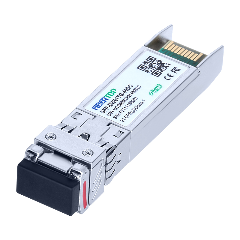 Ubiquiti® UF-SM-10GER-DW متوافق مع 10G DWDM SFP + جهاز الإرسال والاستقبال SMF CH17 ~ CH61 40 كيلومتر LC DOM