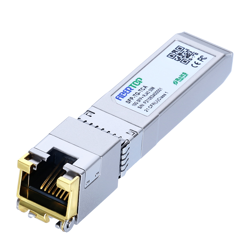 متوافق مع Juniper® EX-SFP-10GE-T 10GBASE-T SFP + جهاز الإرسال والاستقبال النحاس RJ45 30 م DOM