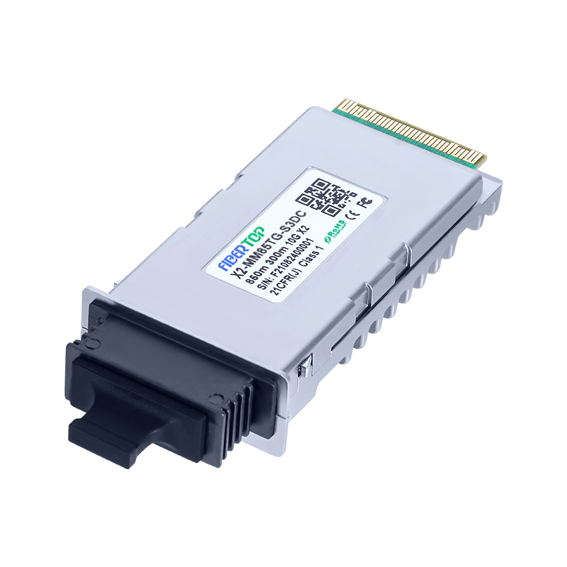 كيو لوجيك X2-SW-01 جهاز إرسال واستقبال 10GBASE-SR X2 متوافق مع MMF 850nm 300m Duplex SC DOM