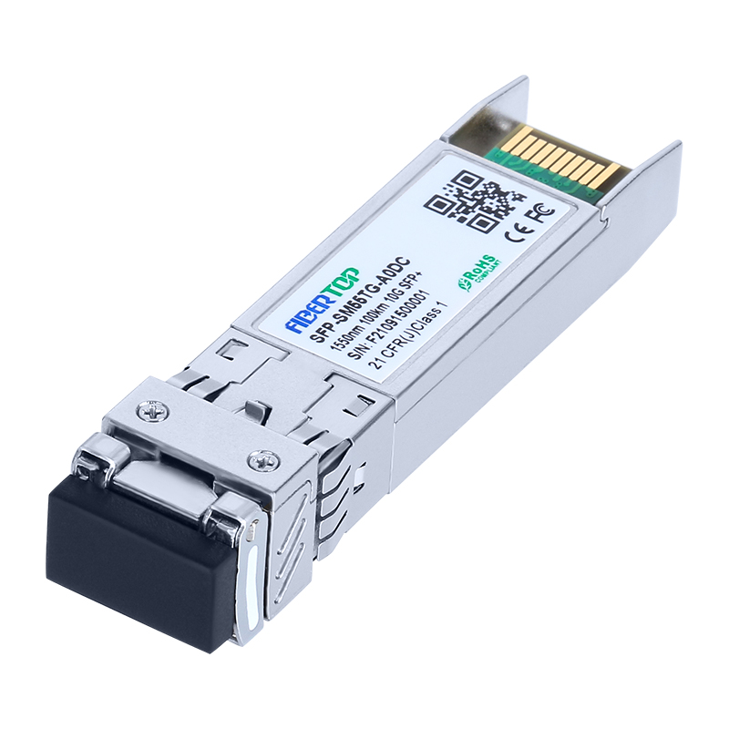 H3C® SFP-XG-ZR100-SM1550 متوافق مع 10GBase-ZR SFP + جهاز الإرسال والاستقبال SMF 1550nm 100km LC DOM