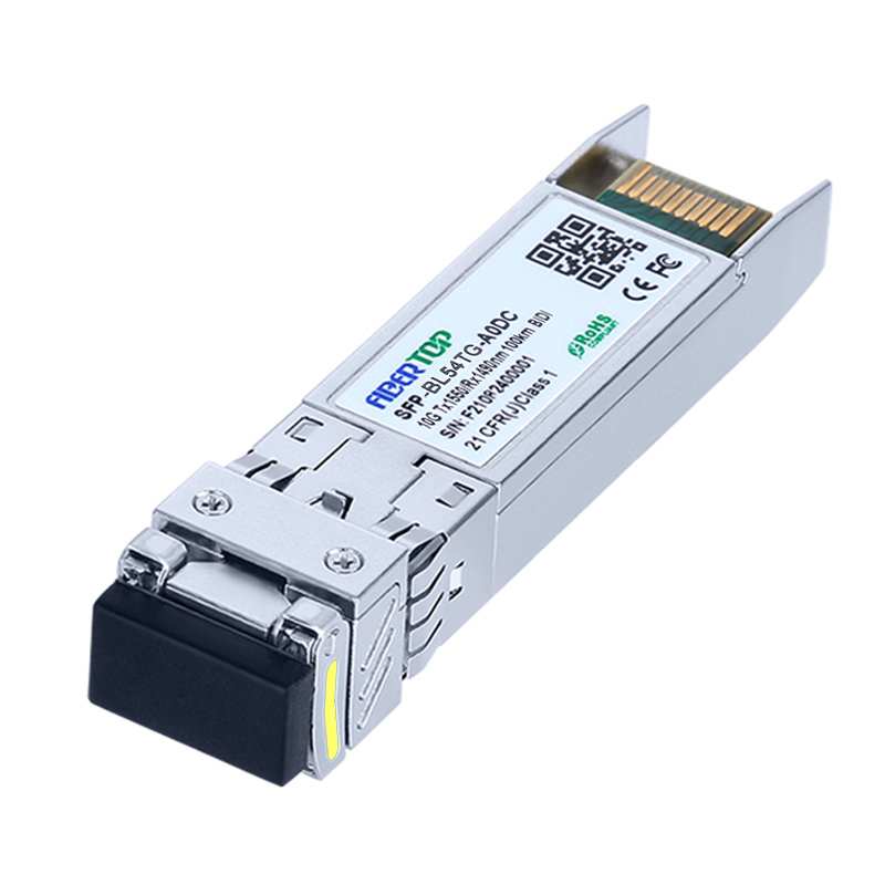 Cisco® SFP-10G-BX100D متوافق مع 10G BIDI 100 كم SFP + جهاز إرسال واستقبال SMF 1550nm Tx / 1490nm Rx واحد LC DOM