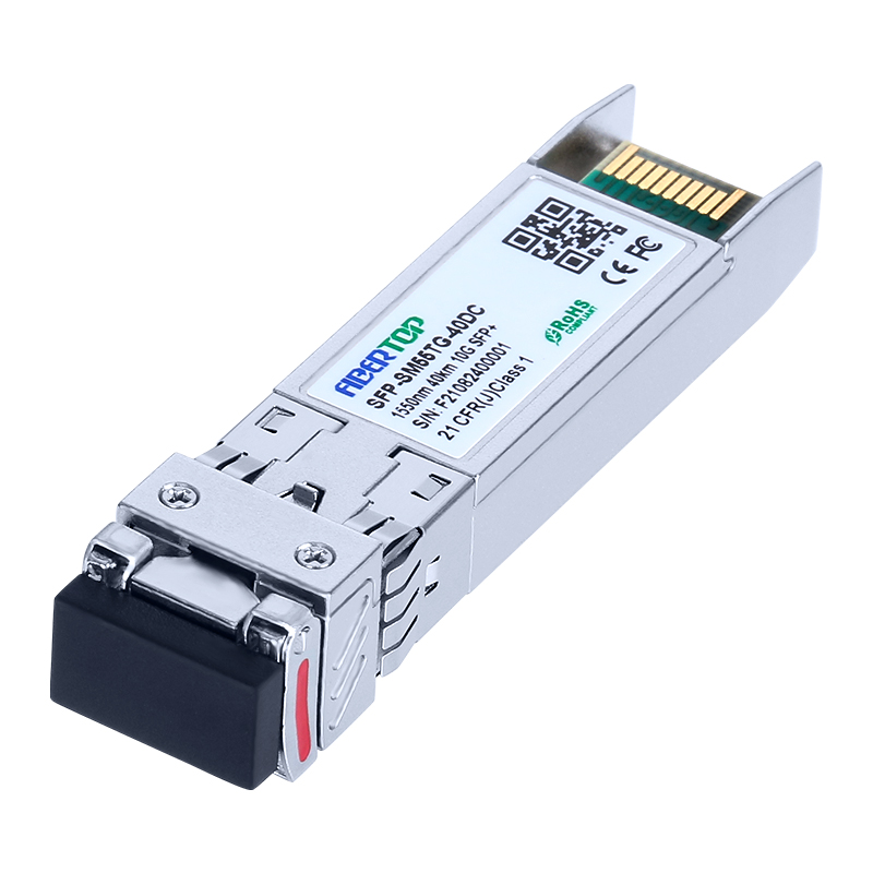 ميلانوكس متوافق مع 10GBase-ER SFP + جهاز الإرسال والاستقبال SMF 1550nm 40km LC DOM