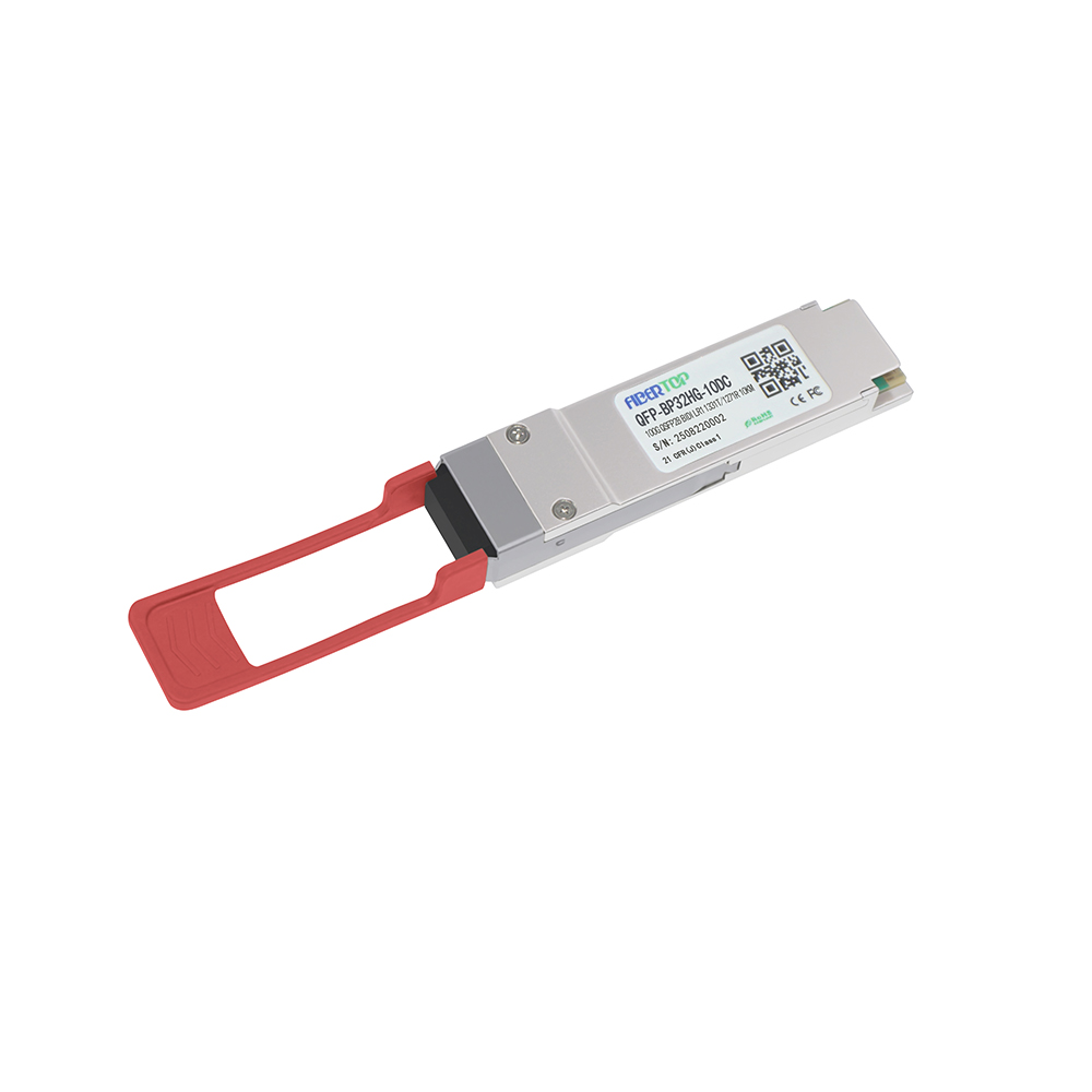 وحدة الإرسال والاستقبال الضوئية FIBERTOP 100G QSFP28 BiDi LR 10 كم 1331 نانومتر / 1271 نانومتر SM LC