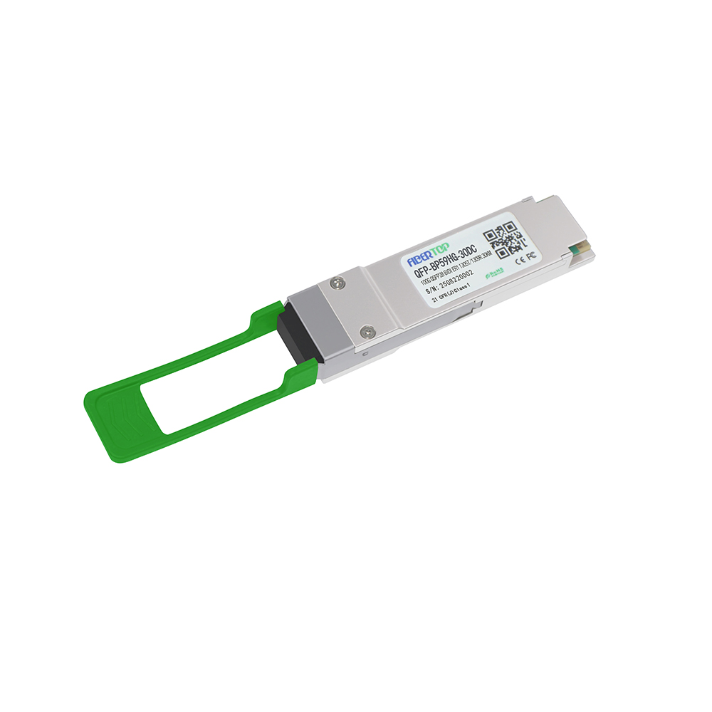 FIBERTOP 100G QSFP28 ER1 BIDI TX1305NM / RX1309NM 30km LC DOM وحدة الإرسال والاستقبال الضوئية