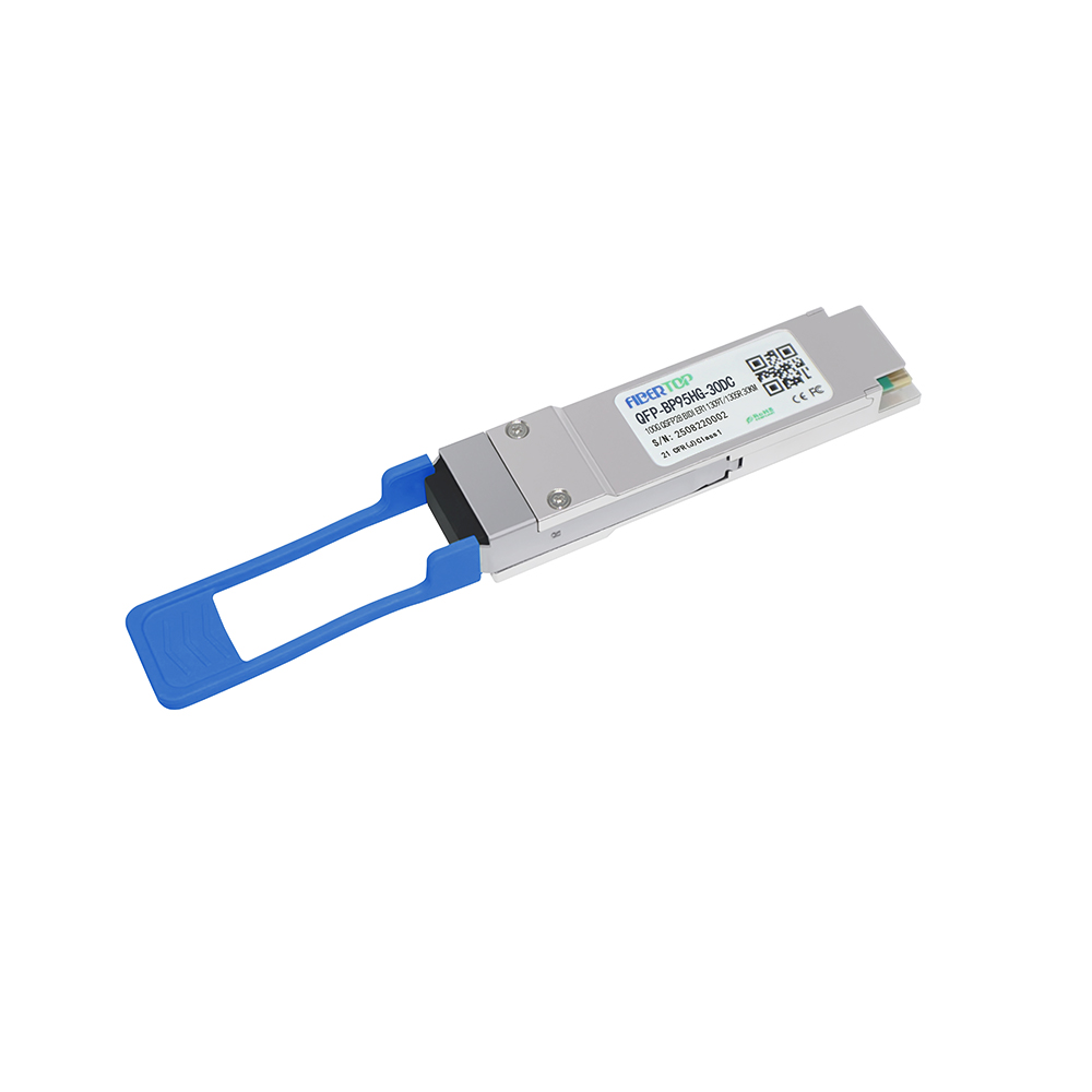 FIBERTOP 100G QSFP28 ER1 BIDI TX1309NM / RX1305NM 30km LC DOM وحدة الإرسال والاستقبال الضوئية
