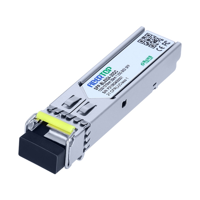 جهاز الإرسال والاستقبال MikroTik S-53LC20D المتوافق مع 1000BASE-BX10-D 1550nm-TX / 1310nm-RX 20km SFP جهاز الإرسال والاستقبال